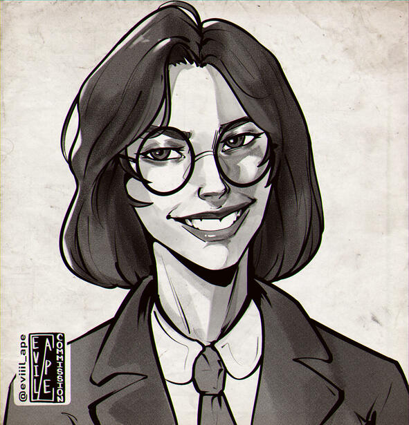 Headshot Lineart sketch