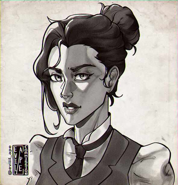 Headshot Lineart sketch