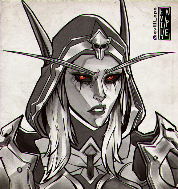 Headshot Lineart sketch