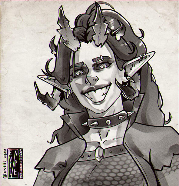 Headshot Lineart sketch